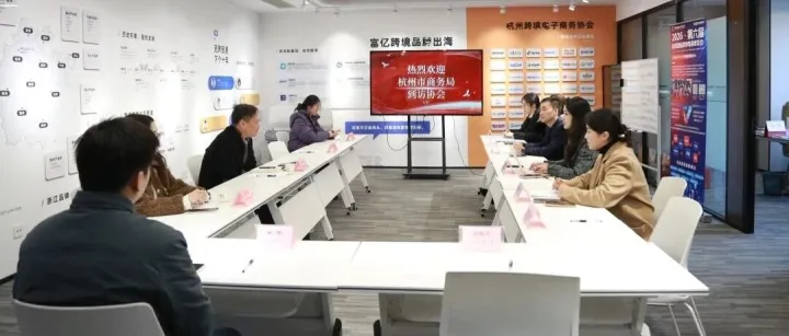 協(xié)會動態(tài)｜政企協(xié)同聚合力 精準指導啟新程——杭州市商務局到訪杭州跨境電子商務協(xié)會指導工作