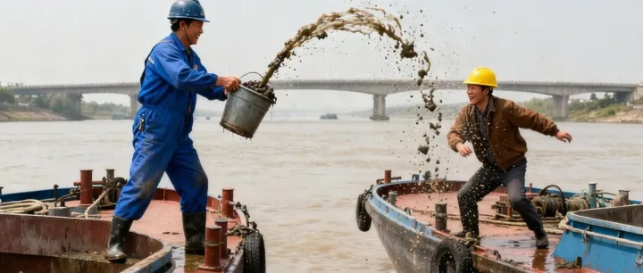 为什么船老大们戾气越来越大了？这都互泼污水了~