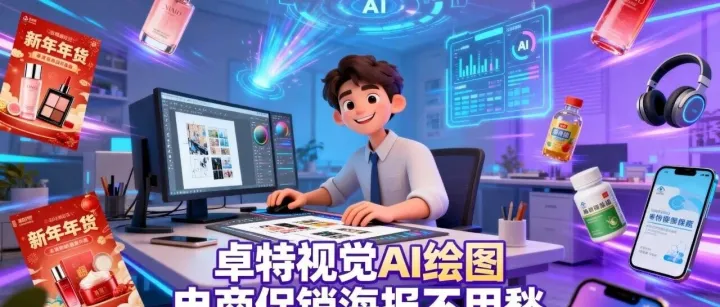 多场景年货促销 卓特AIGC海报轻松适配全平台 | AIGC指南-卓特视觉