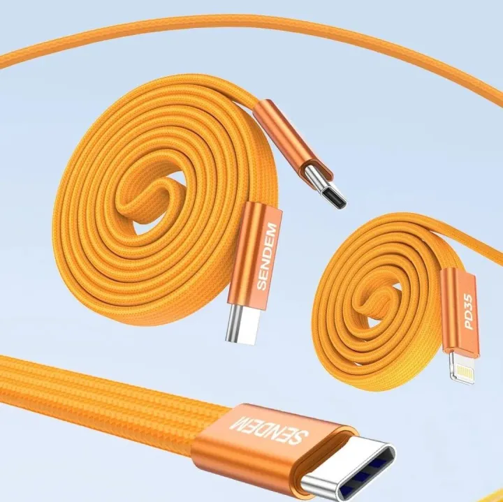 【SENDEM T118/T119 锌合金快充编织线/SENDEM T118/T119 Fast-charging cable】
