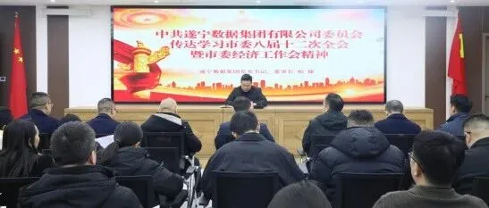 遂寧數(shù)據(jù)集團(tuán)傳達(dá)學(xué)習(xí)市委八屆十二次全會(huì)暨市委經(jīng)濟(jì)工作會(huì)議精神