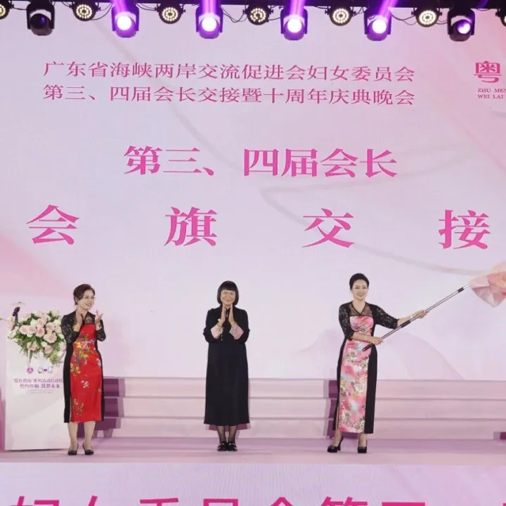全国台企联参加广东省海峡两岸交流促进会妇女委员会第三届、第四届会长交接暨十周年庆典晚会