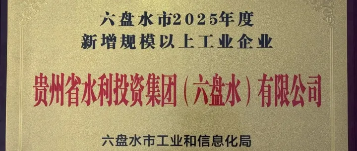 貴州水投<em>六盤水</em>公司獲<em>六盤水</em>市委市政府表揚