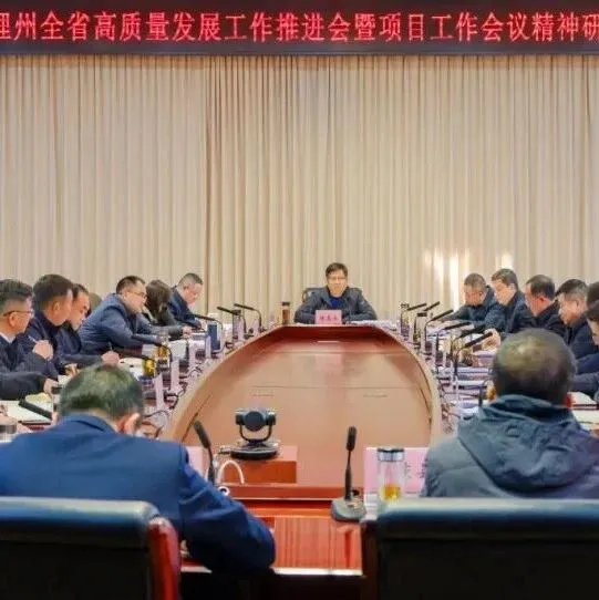 我州召开全省高质量发展工作推进会暨项目工作会议精神研讨会强调 以高质量项目支撑高质量发展