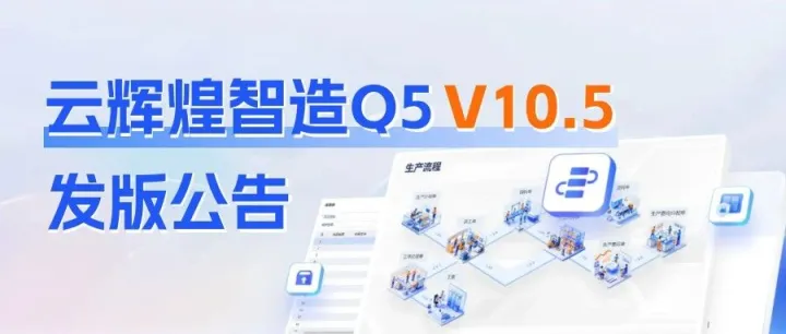 云辉煌智造 ERP Q5 V10.5 正式发布｜成本算法升级、生产流程更顺、财务对账更智能