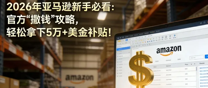 2026年亞馬遜新手必看：官方“撒錢”攻略，輕松拿下5萬(wàn)+美金補(bǔ)貼！