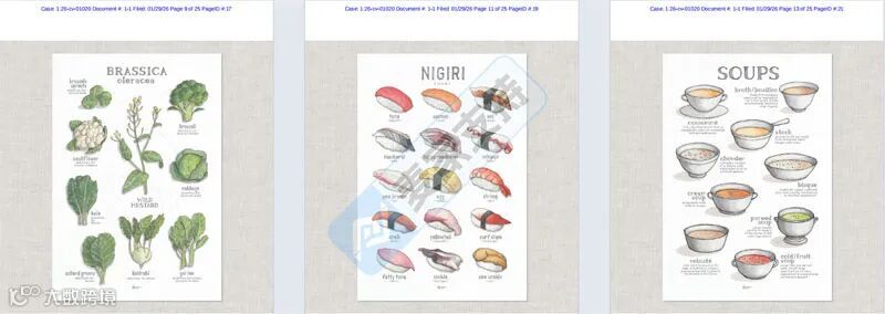 6-cv-01020，食物插画变TRO侵权炸弹！200店被Keith律所盯上，你的链接还安全吗？"