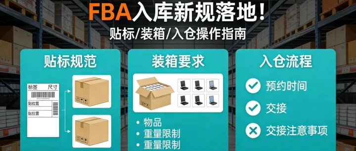 FBA 入庫(kù)新規(guī)落地！貼標(biāo) / 裝箱 / 入倉(cāng)操作指南，省錢提效一步到位