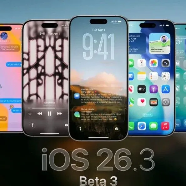 苹果发布适用于 iPhone 的 iOS 26.3 beta 3