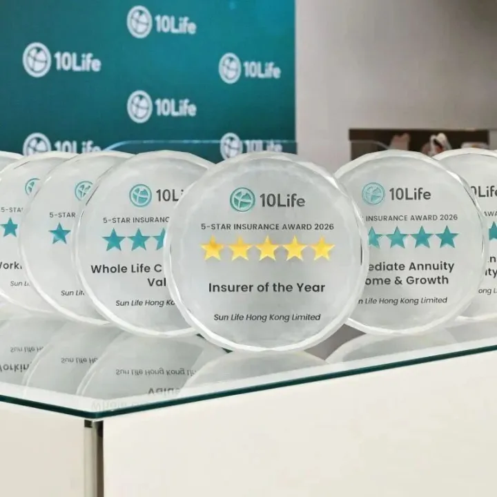 四年连冠！Sun Life永明荣膺10Life年度保险公司大奖，业界唯一于六大产品类别均获5星评级产品的保险公司