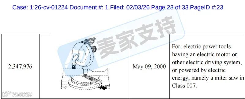 6-cv-01224，工具品牌DEWALT连发两案，数十个商标参与维权，跨境卖家注意排查"