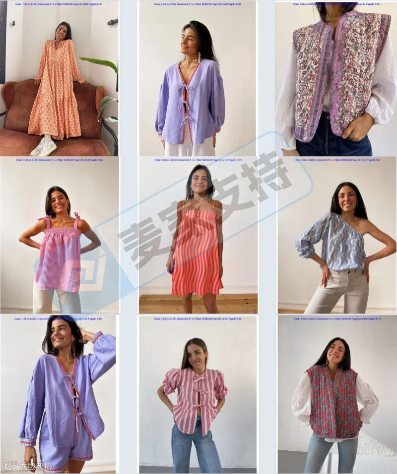 6-cv-01251，西班牙服饰品牌通过keith律所发起版权维权，222店被列入被告名单！"