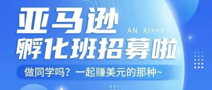 政府买单，企业0元学！90天亚马逊孵化班限时开放申请