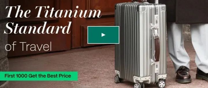 產(chǎn)品出海|海外眾籌新品速遞-鈦合金登機箱Aerionn眾籌破50萬美金！