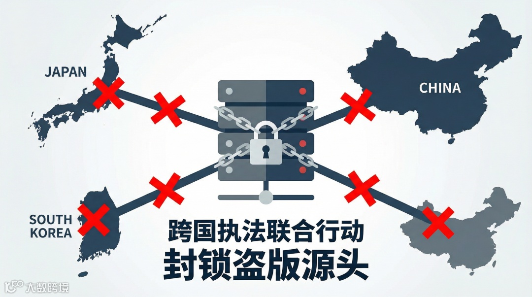 全球反盗版网络示意图