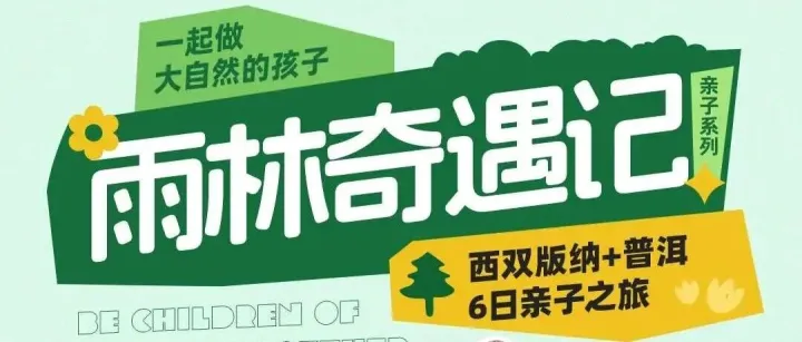 雨林奇遇記-西雙版納普洱6日親子游