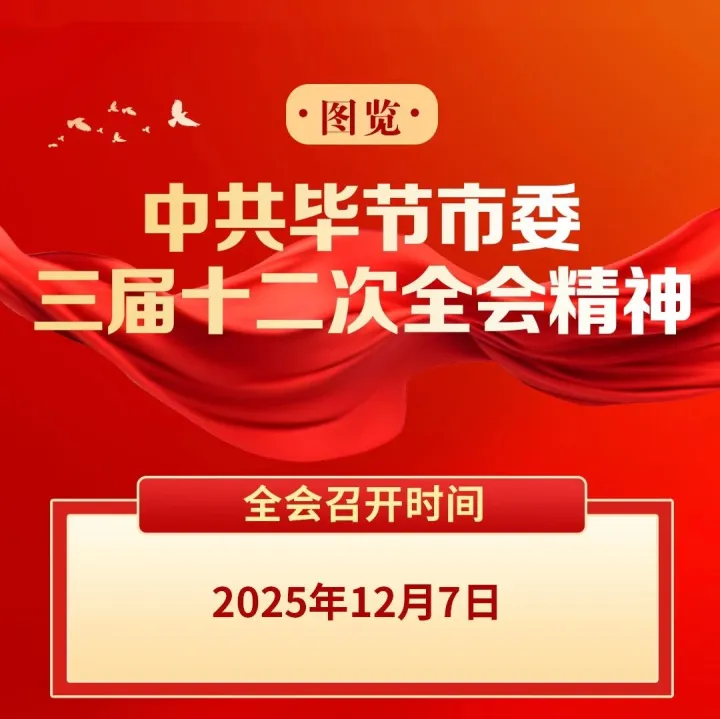 划重点！一图速览中共毕节市委三届十二次全会精神