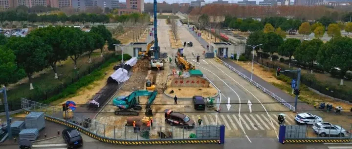 合肥南二环西延工程正式进入实体工程施工阶段