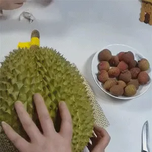 现在榴莲糖的包装都这么逼真了吗