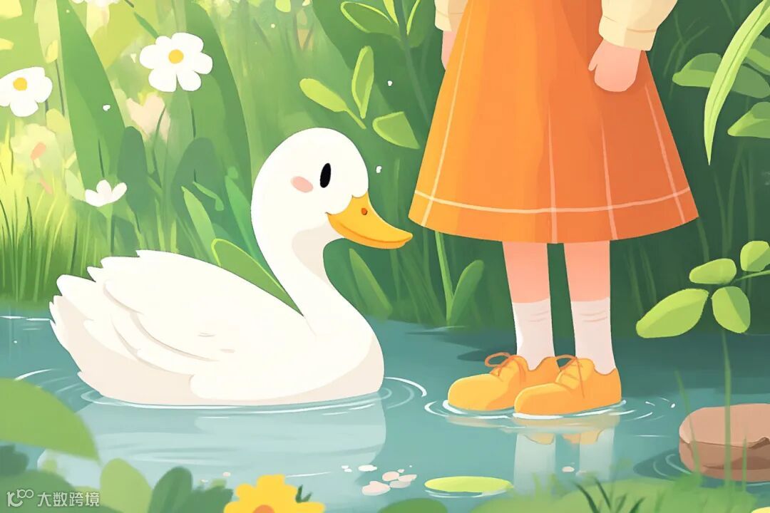 摄图网_601739779_小女孩与池塘里的鸭子(企业商用).jpg