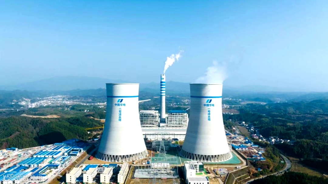 湖南华电平江电厂2×1000MW机组烟塔工程.jpg