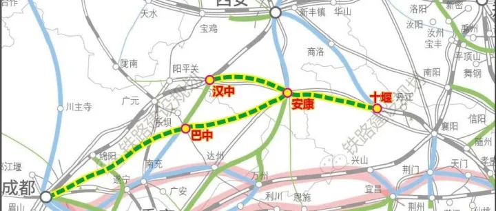 汉中至<em>巴中</em>铁路最新进展！