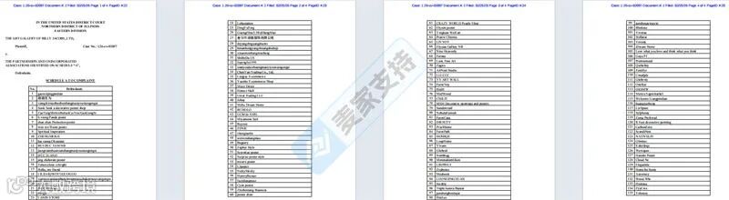 6-cv-02097，美国知名乡村民俗艺术家跨境维权，4张图片干翻135店！谨防TRO冻结"