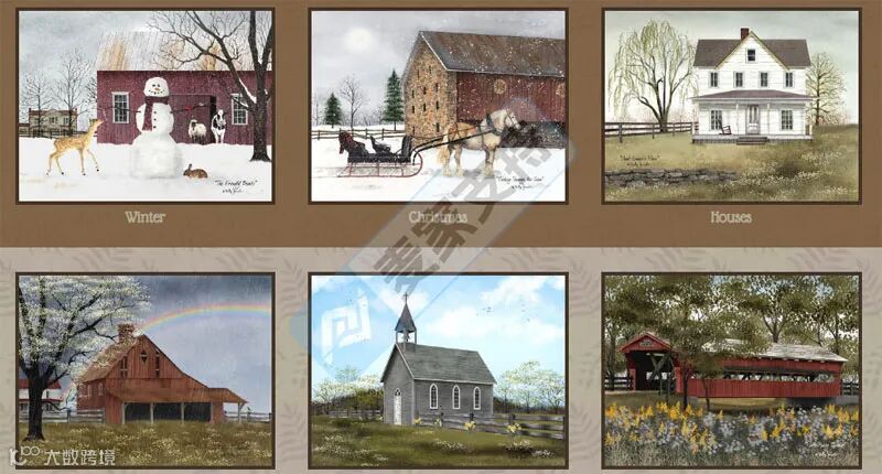 6-cv-02097，美国知名乡村民俗艺术家跨境维权，4张图片干翻135店！谨防TRO冻结"