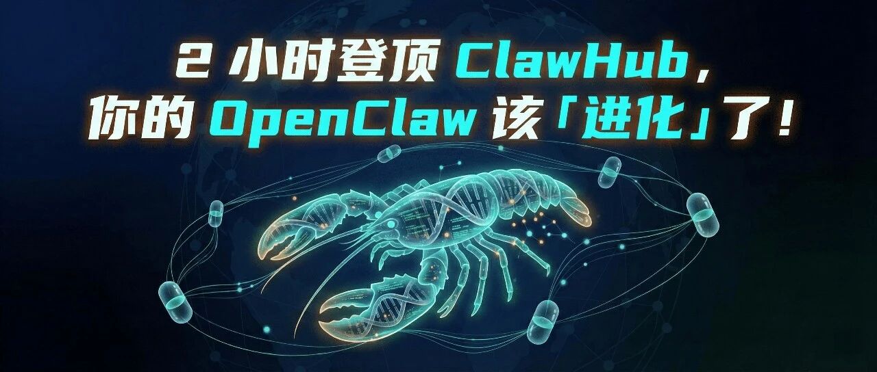 2 小时登顶 ClawHub，你的 OpenClaw 该「进化」了！- 大数跨境
