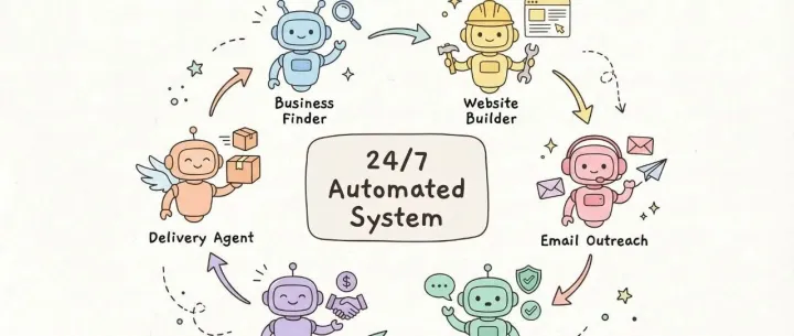 OpenClaw赚钱案例：自动化建站系统24小时不间歇运行！Agent全拆解