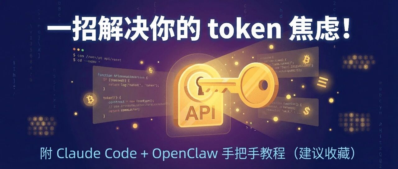 一招解决你的 token 焦虑！附 Claude Code + OpenClaw 手把手教程（建议收藏）- 大数跨境