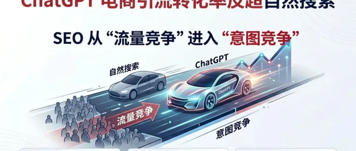 ChatGPT 电商引流转化率反超自然搜索：SEO 从“流量竞争”进入“意图竞争” | 果叔SEO日报