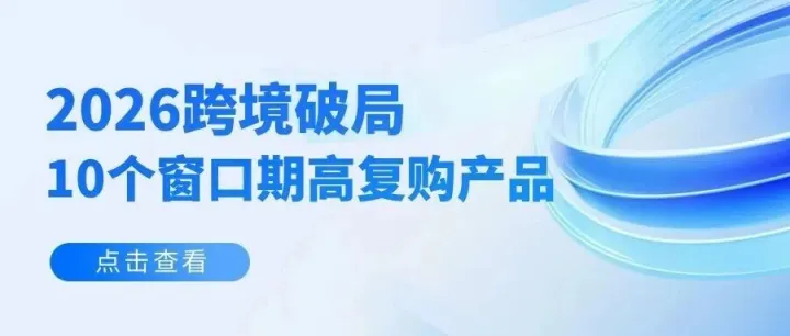 2026跨境破局：死磕这10个“窗口期”高复购产品 做长久才是真利润！！