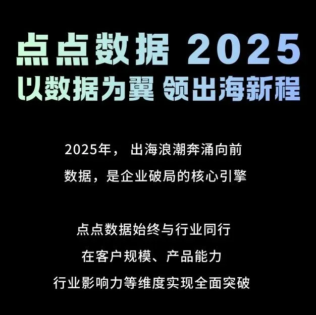 点点数据2025：以数据为翼，领出海新程！