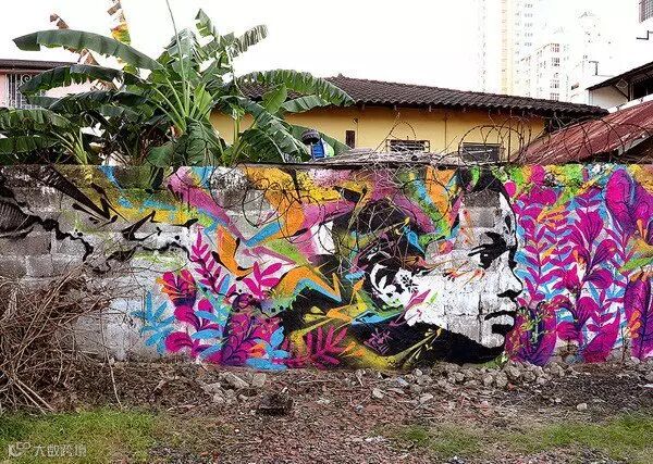 Stinkfish街头涂鸦艺术作品