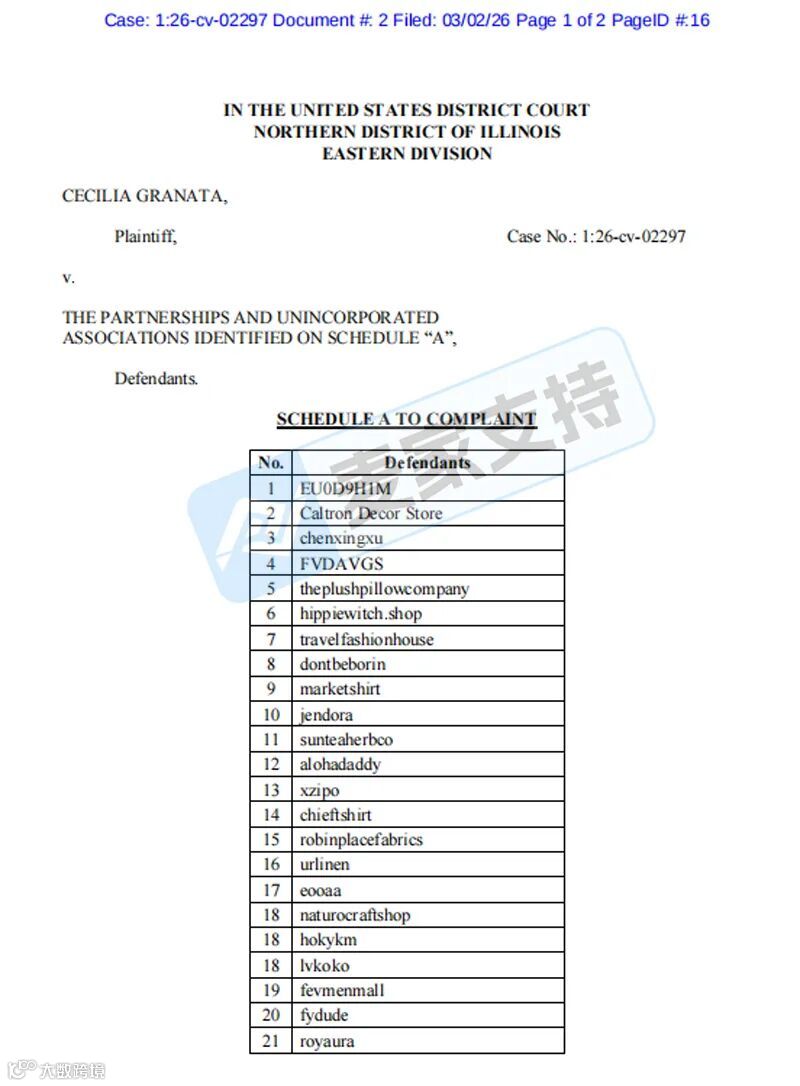6-cv-02297，性感植物版權(quán)跨境維權(quán)，你的店鋪是否有TRO凍結(jié)風(fēng)險(xiǎn)？"