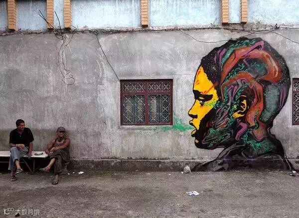 Stinkfish街头涂鸦艺术作品