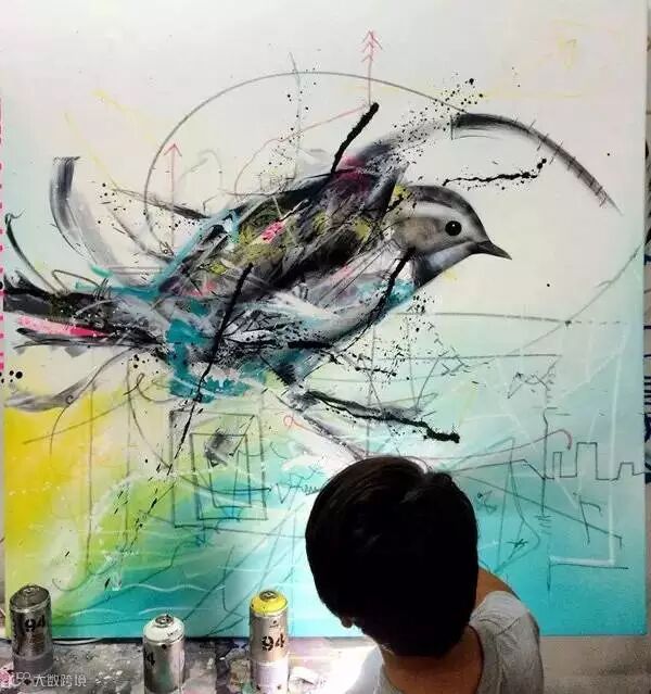 L7m鸟的街头涂鸦艺术