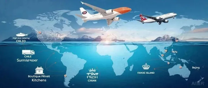 随着多哈、迪拜等枢纽领空的大面积关闭，中国进口三文鱼的“生命线”正面临四年来最严峻的挑战。