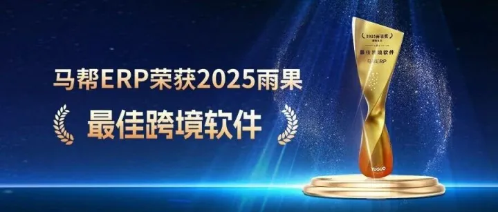 荣耀时刻｜马帮ERP荣获雨果跨境「最佳跨境软件」奖