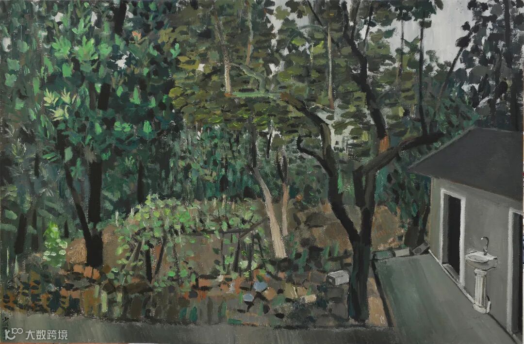 《房东的后院》100x150cm 布面综合材料 黄少鹏 2021年 .jpg