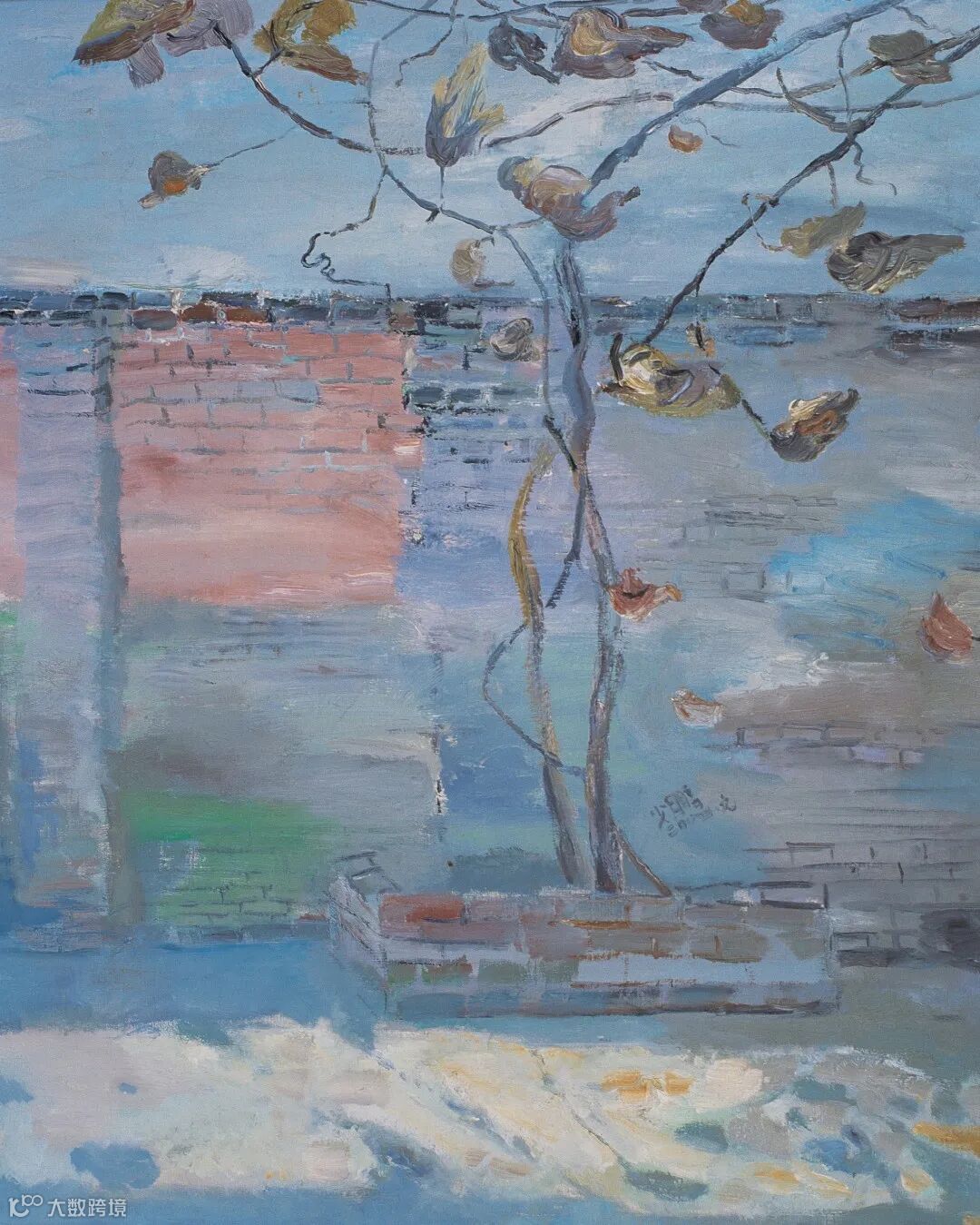 《园中的秋意》180X150 cm 麻布 油彩 2004.jpg