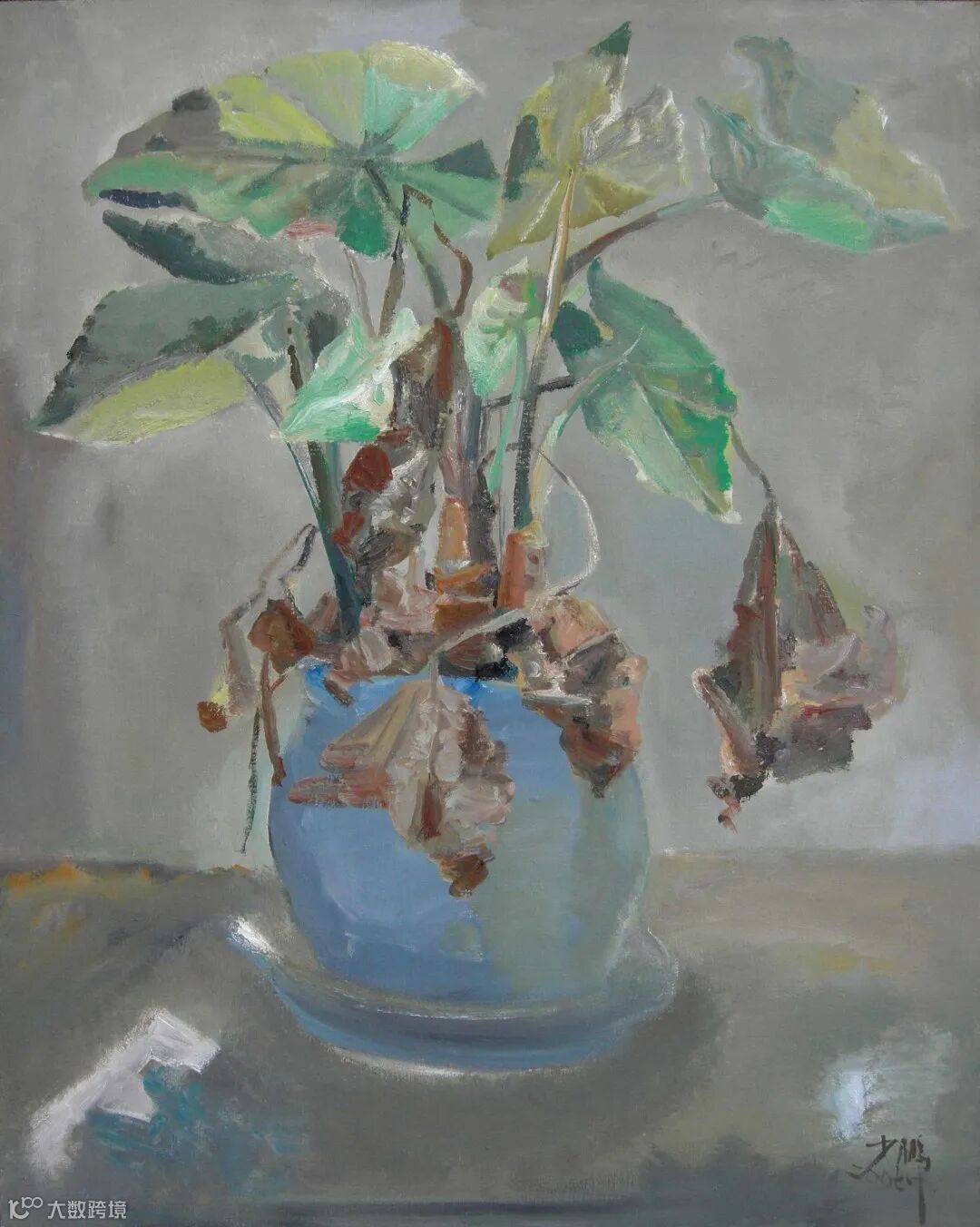 《盆种植物》100x80cm 布面油画 2007.jpg