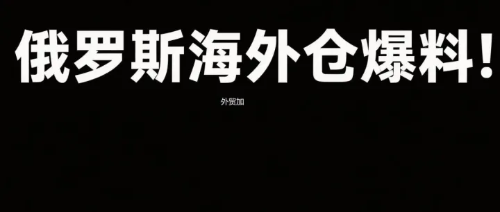 卖家曝光俄罗斯有海外仓靠搞卖家的货赚钱？