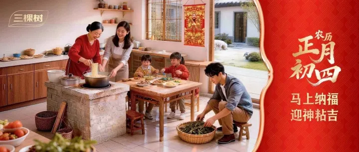 正月初四丨马上纳福，迎神粘吉