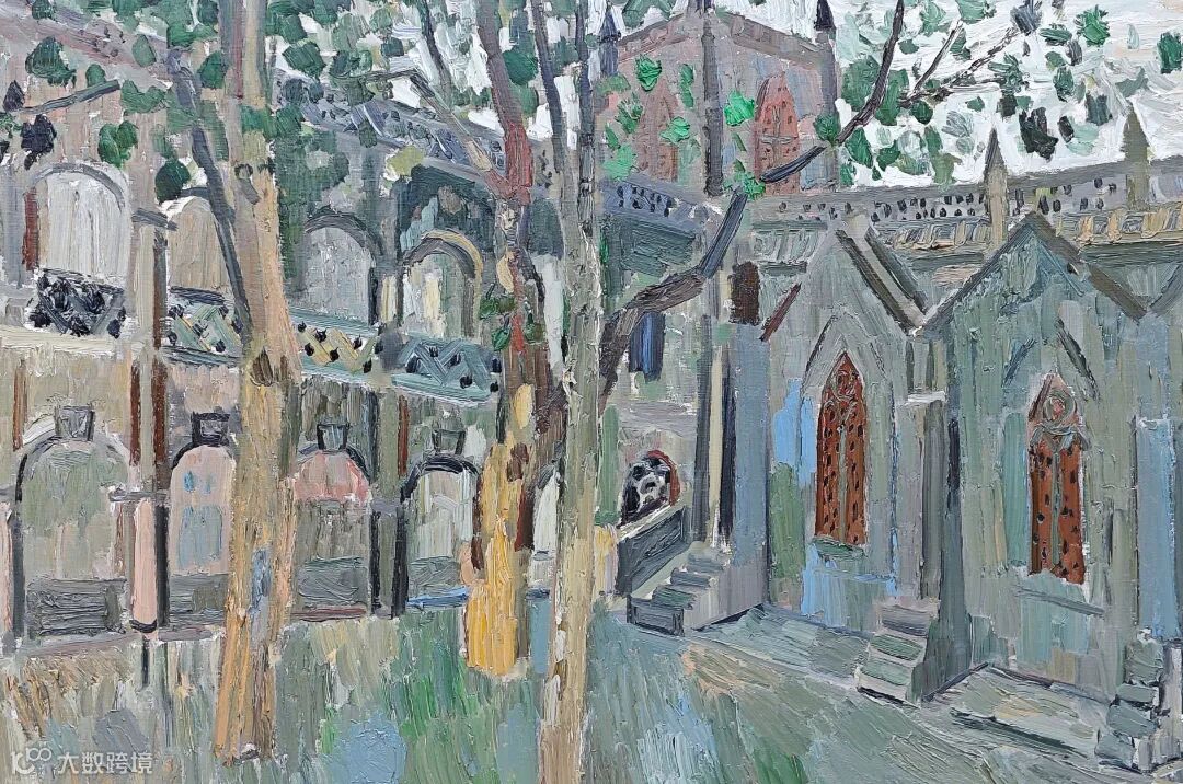 《教堂的后园》80×120cm 布面油画 2023 黄少鹏.jpg