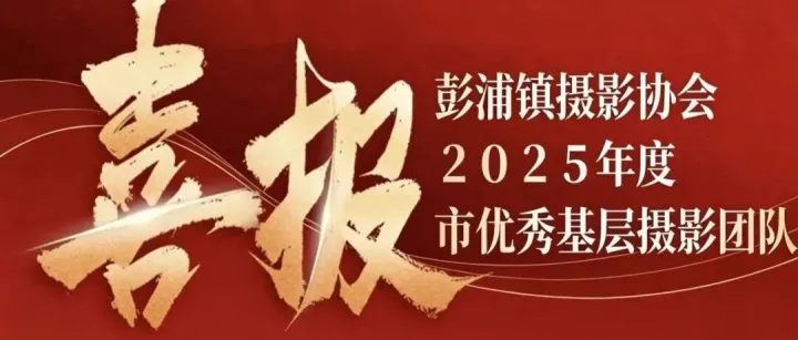 喜报 | 彭浦镇<em>摄影</em>协会首获上海市优秀基层<em>摄影</em>团队荣誉称号