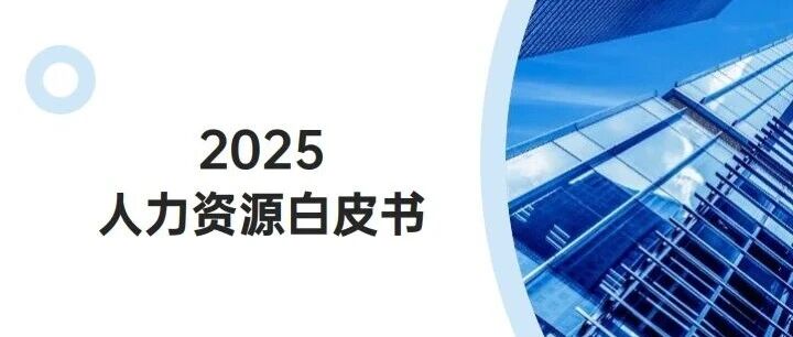 最新！前程无忧推出《2025人力资源白皮书》- 大数跨境
