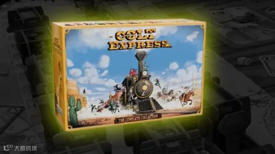 The box of the Colt Express: Complete Collection that is currently crowdfunding on Gamefound.
