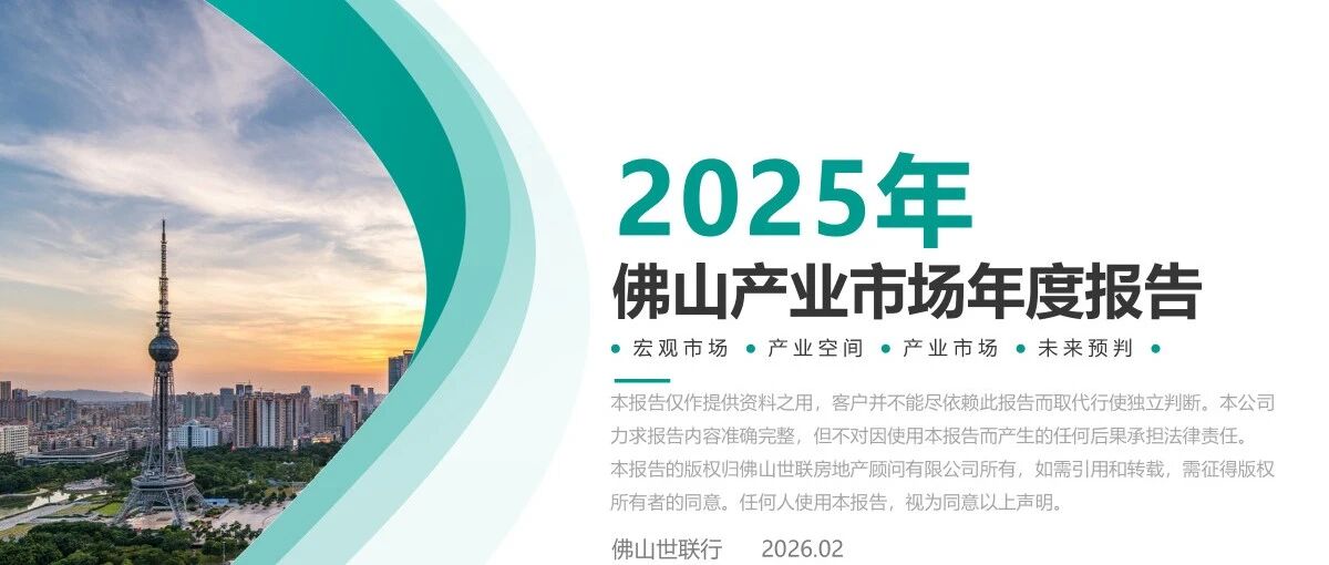 世联研究 | 2025年佛山产业市场年度报告- 大数跨境